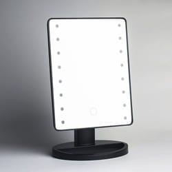 Carl&Son Makeup LED Mirror makeup mirror Freestanding Rectangular Black