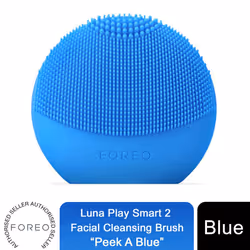 FOREO LUNA Play Smart 2 Facial Cleansing Brush, Peek A Blue