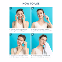 IRIS Under Eye Patches - Dark Circles Under Eye Treatment Women & Men - Eye Patches Skincare - Hydrating Gel Eye Mask - Collagen - Vitamin C & Vitamin - Additional view 5