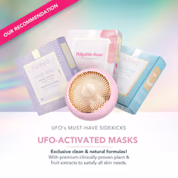 FOREO UFO 3 Deep Face Moisturiser - 5-in-1 Facial Spa - Red Light  Warming  Cooling  Face Massage  Anti Aging - Face Mask Skin Care - Pearl Pink