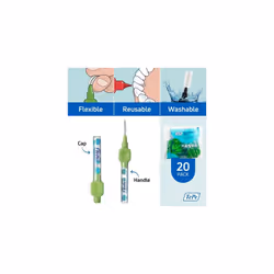 TePe Interdental Brushes Original Green | Size 5 | 0.8mm | 1 Pack of 20 Brushes - Additional view 4