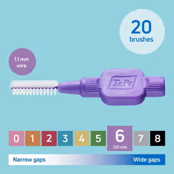 TEPE Interdental Brush Original Purple 1.1 mm 20-Pack