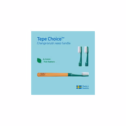 Choice Toothbrush, Soft, Green, 1pc Wooden Handle 3pcs Brush Heads, Soft Bristle Toothbrush, Good for Teeth Cleaning and Plaque Removal