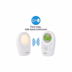 VTech Audio Baby Monitor with Room Temp | Night Light | Lullabies