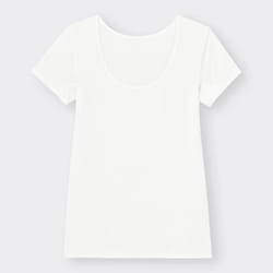 GU By Uniqlo STyle Dry U Neck T  shorT Sleeve   wiTh sweaT absorpTion - 02 LIGHT GRAY/XL