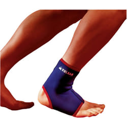 Vulcan Sports Running Injury Foot Protection Brace Blue Neoprene Ankle Support - Large