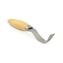 Mora 163 S - Stainless Steel double edge 25mm hook spoon & bowl carving tool
