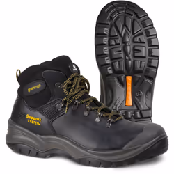 Ejendals GRANINGE 2703, Male, Adult, Black, Round toe, Lace-up closure, Rubber