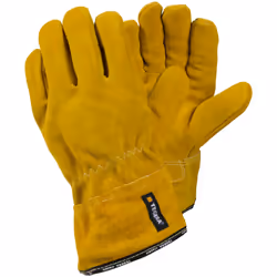 Ejendals TEGERA 17, Workshop gloves, Yellow, Adult, Adult, Scratch resistant, Temperature proof, Latex, Leather