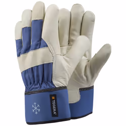 Ejendals TEGERA 206, Workshop gloves, Beige, Blue, Adult, Adult, Cold resistant, Freeze resistant, Scratch resistant, Cotton, ...