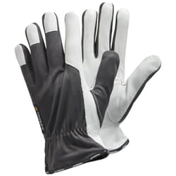 Ejendals TEGERA 115 Workshop gloves Grey, White Latex, Leather, Nylon