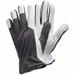 Ejendals TEGERA 115, Workshop gloves, Grey, White, Adult, Adult, Unisex, Scratch resistant