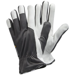 Ejendals TEGERA 115 Workshop gloves Grey, White Latex, Leather, Nylon