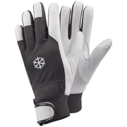 Ejendals TEGERA 117 Workshop gloves Grey, White Latex, Leather, Polyester