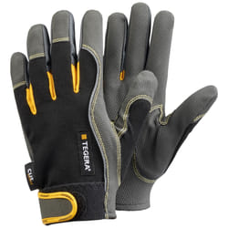 Ejendals TEGERA 9121 Workshop gloves Black, Grey, Yellow Nylon, Polyester, Polyurethane