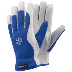 Ejendals TEGERA 217 Workshop gloves Blue, White Elastane, Latex, Leather, Polyester