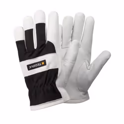 Ejendals TEGERA 25, Workshop gloves, Blue, White, Adult, Adult, Scratch resistant, Cotton, Latex, Leather