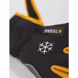 Ejendals TEGERA 9122 Workshop gloves Black, Grey, Yellow Nylon, Polyester, Polyurethane