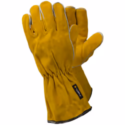 Ejendals TEGERA 19, Workshop gloves, Yellow, Heat resistant, Leather