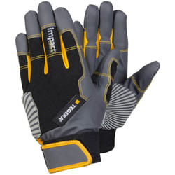 Ejendals TEGERA 9185 Workshop gloves Black, Grey, Yellow Latex, Nylon, Polyester, Polyurethane