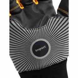 Ejendals TEGERA 9185 Workshop gloves Black, Grey, Yellow Latex, Nylon, Polyester, Polyurethane