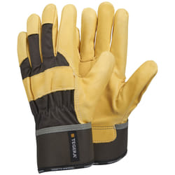 Ejendals TEGERA 363 Workshop gloves Grey, Yellow Cotton, Latex, Leather