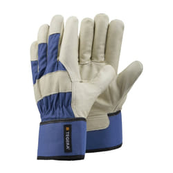 Tegera 106 Cowhide & Cotton Cat.II Gloves Blue/Beige SZ-15 (PR)