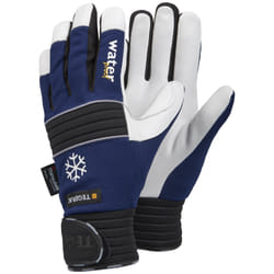 Ejendals TEGERA 297 Workshop gloves Black, Blue, White Elastane, Latex, Leather, Polyester