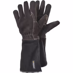 Ejendals TEGERA 134, Workshop gloves, Black, Brown, Adult, Adult, Oil resistant, Scratch resistant, Latex, Leather
