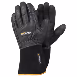 Ejendals TEGERA 9182, Workshop gloves, Black, Yellow, Adult, Adult, Scratch resistant, Latex, Leather, Polyurethane