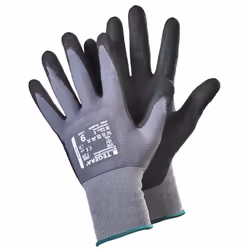 Ejendals TEGERA 728, Workshop gloves, Black, Grey, Adult, Adult, Oil resistant, Nitrile foam, Nylon