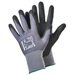 Ejendals TEGERA 728 Workshop gloves Black, Grey Nitrile foam, Nylon