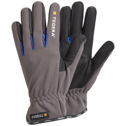 Ejendals TEGERA 414 Workshop gloves Black, Blue, Grey Polyester, Polyurethane