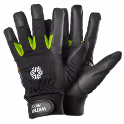 Ejendals TEGERA 517, Workshop gloves, Black, Green, Adult, Adult, Latex, Polyester, Polyurethane
