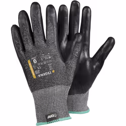 Ejendals TEGERA 450, Workshop gloves, Black, Adult, Adult, Oil resistant, Scratch resistant, Nitrile foam, Nylon, Polyester, ...