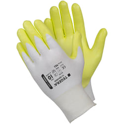 Ejendals TEGERA 983 Workshop gloves White, Yellow Elastane, Polyurethane