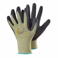 Ejendals TEGERA 666, Workshop gloves, Black, Green, Factory, Adult, Adult, Male