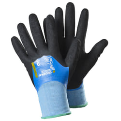 Ejendals TEGERA 737 Workshop gloves Black, Blue Latex, Nitrile foam, Nylon