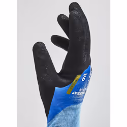 Ejendals TEGERA 737 Workshop gloves Black, Blue Latex, Nitrile foam, Nylon