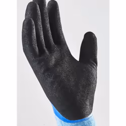 Ejendals TEGERA 737 Workshop gloves Black, Blue Latex, Nitrile foam, Nylon