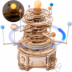 Robotime Solar System 3D Wooden Puzzle Model Build Kit for Adult Gift