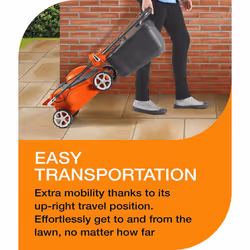 Flymo EasiStore 340R Electric Rotary Lawn Mower - 34 cm Cutting Width, 35 Litre Grass Box, Close Edge Cutting, Rear Roller, Central Height Adjust , - Additional view 8