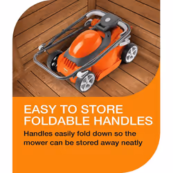 Flymo EasiStore 340R Electric Rotary Lawn Mower - 34 cm Cutting Width, 35 Litre Grass Box, Close Edge Cutting, Rear Roller, Central Height Adjust , - Additional view 9