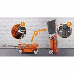 Flymo 967987501 lawn mower Walk behind lawn mower AC Orange - Additional view 3