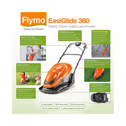 Flymo Easi Glide Lawnmower 360 - 36cm Cutting Width