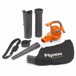 Flymo 970515101, Handheld blower, 310 km/h, 40 L, 16:1, Black, Orange, 10 m