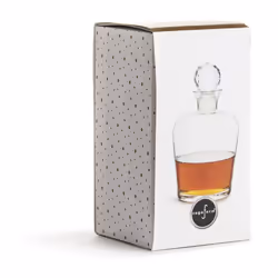 Sagaform Club Beverage Whiskey Carafe with Crystal Stopper  27-Ounce in Ready-to-Give Packaging