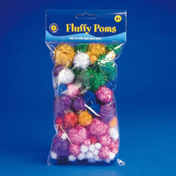 PBX2470039 - Playbox - Fluffy Poms Glitter 100 Pcs