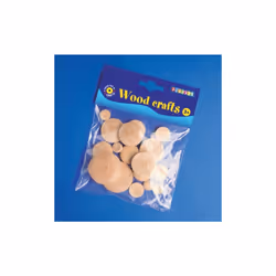 PBX2470088 - * Playbox - Wooden buttons - various sizes - 18 pcs