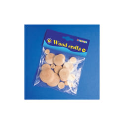 PBX2470088 - * Playbox - Wooden buttons - various sizes - 18 pcs
